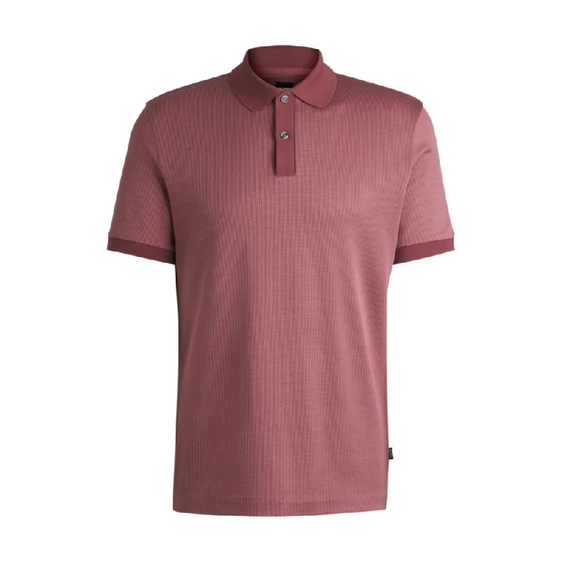 Structured-cotton polo shirt with solid trims