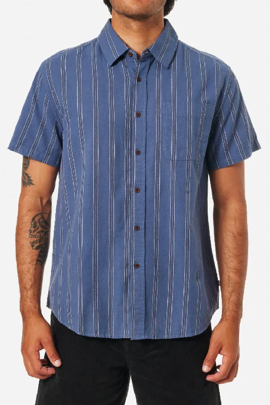 Strum Shirt In Washed Blue