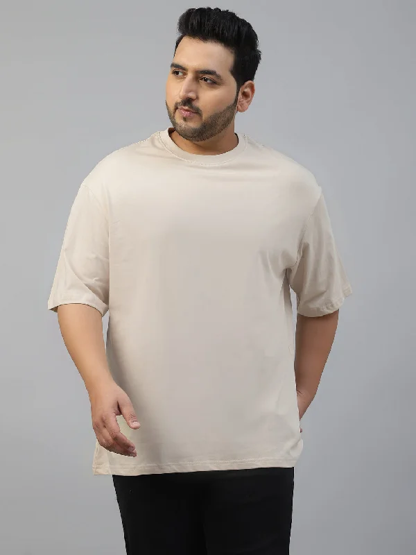 Unwind with Weekend Discounts Swanwhite Solid Oversized Plus Size T-shirt