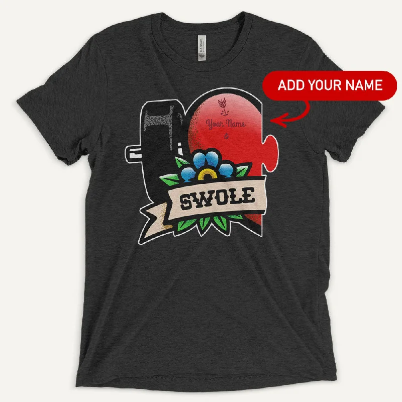 Swole Mates Personalized Men's Triblend T-Shirt (Swole)