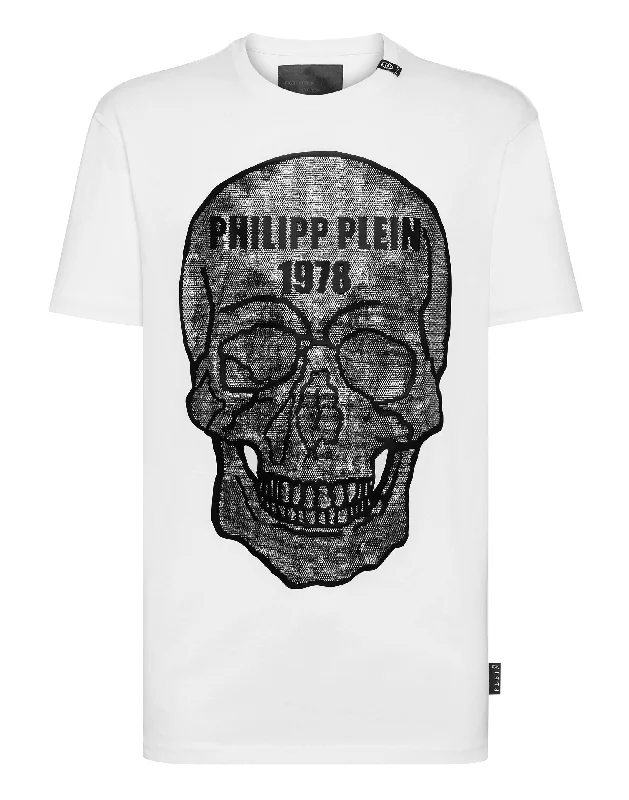 Stock Clearance T-shirt Round Neck SS Crystal Skull