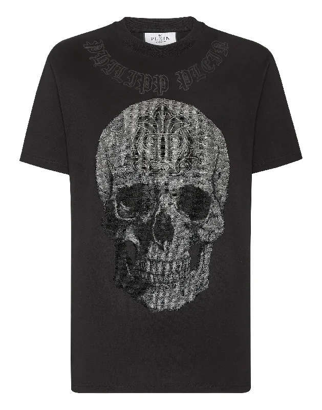 Low Cost T-shirt Round Neck SS Gothic Banner