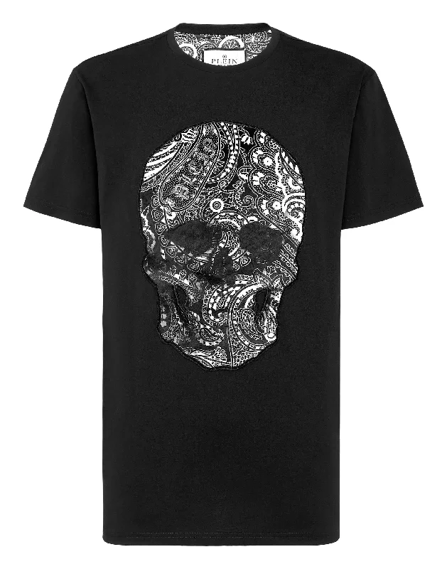 Buy Now T-shirt Round Neck SS Paisley Skull