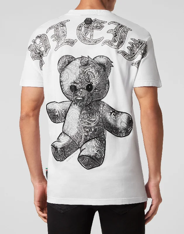 Final Sale T-shirt Round Neck SS Paisley Teddy Bear