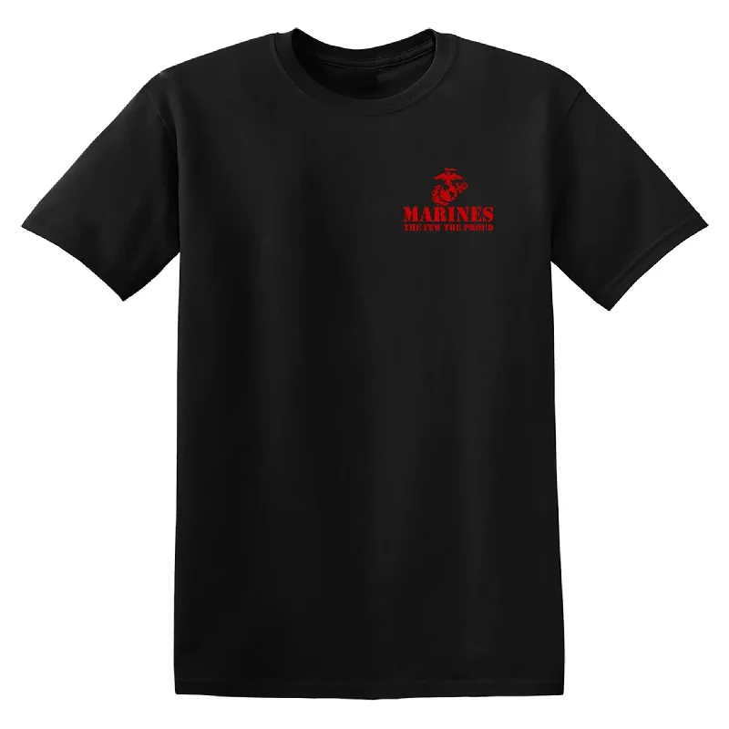 Limited Availability Closeout The Few The Proud Red Chest Seal 100% Cotton Tee