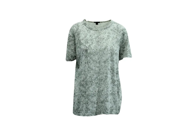 Exclusive Savings Theory Printed T-shirt in Grey Cotton