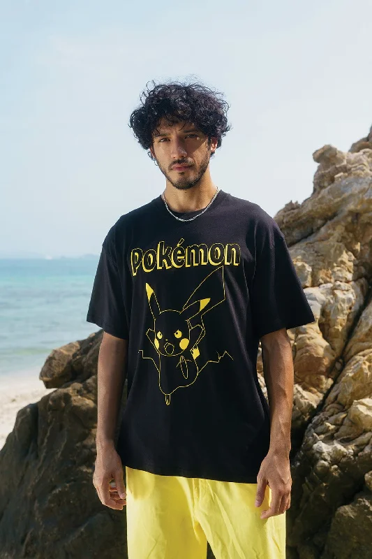 Weekend Discounts Worth Grabbing Thunderbolt Pikachu Oversized T-shirt