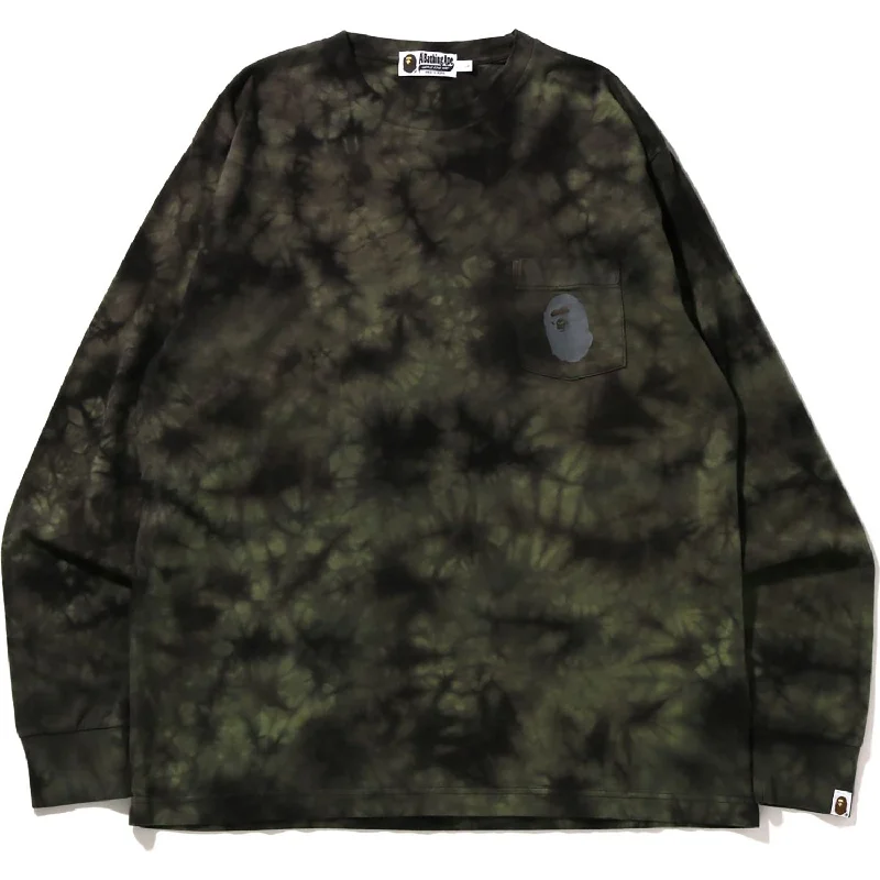 Weekend Discounts to Delight TIE DYE ONE POINT POCKET RELAXED FIT L/S MENS