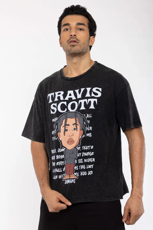 Super Savings Travis Scott Faded Oversized T-shirt