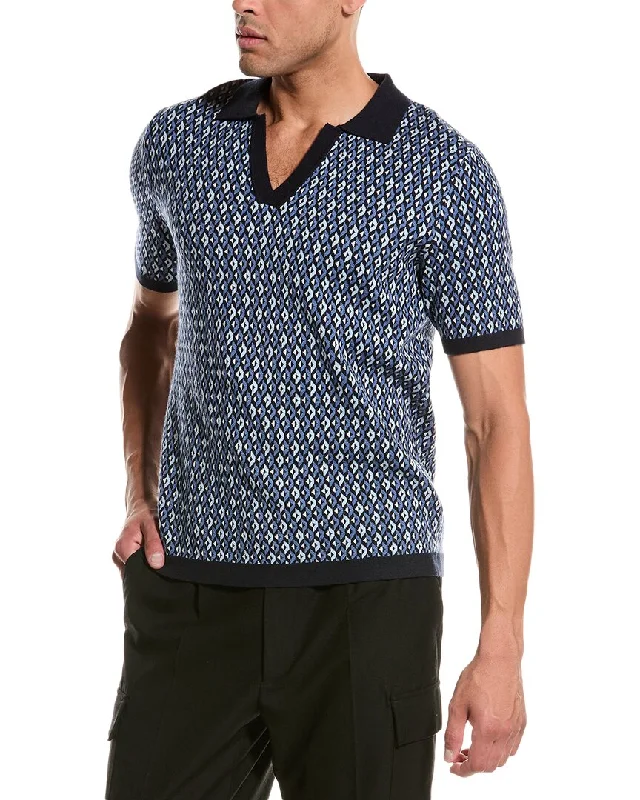 Truth Johnny Collar Patterned Polo Shirt