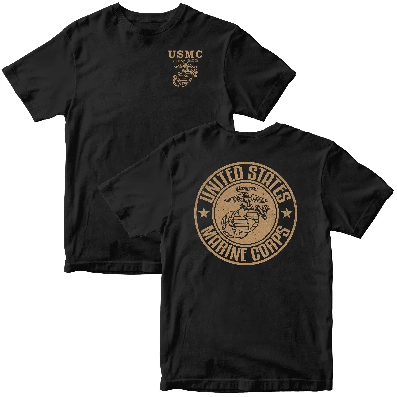 Today Only USMC Badge 2-Sided Tee