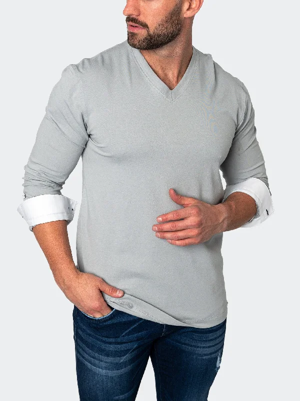Exclusive Deal V-Neck EdisonSolidMirage Grey
