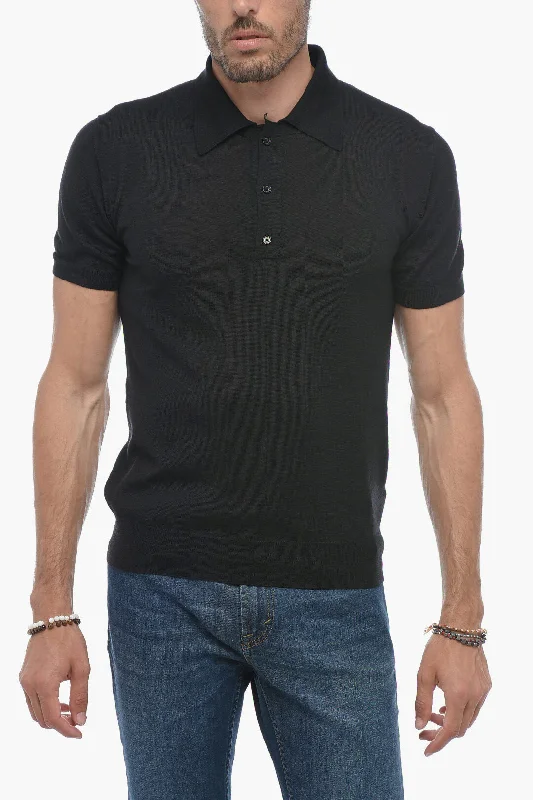 Valentino Cashmere Blend Shirt Sleeved Polo