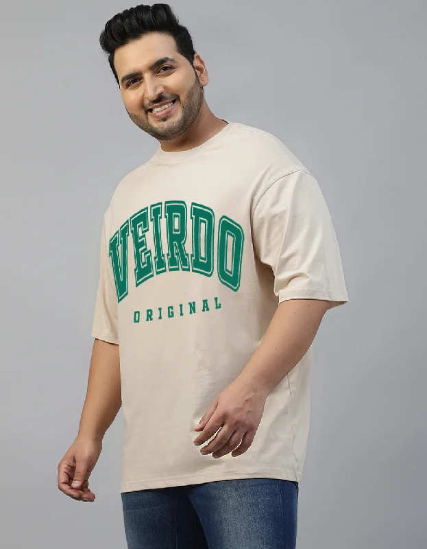 Weekend Deals to Make You Happy Veirdo Original Beige Oversized Plus Size Graphic Printed Tshirt Weekend Deals to Make You Happy Veirdo Original Beige Oversized Plus Size Graphic Printed Tshirt