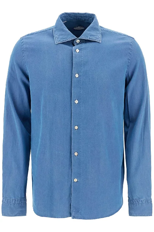 Vincenzo Di Ruggiero Men's blue Effect Shirt