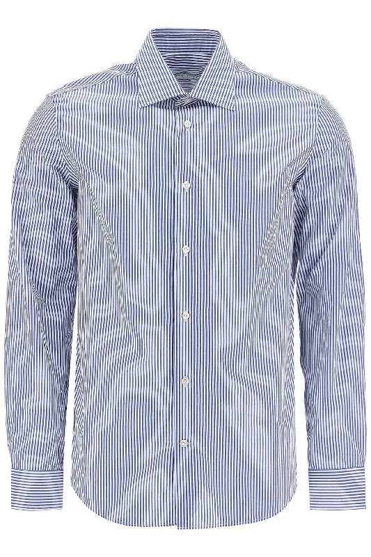 Vincenzo Di Ruggiero Men's Slim Fit Twill Shirt For Men