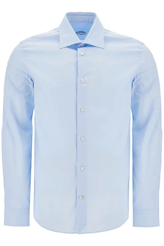 Vincenzo Di Ruggiero Men's Slim Fit Twill Shirt For Men