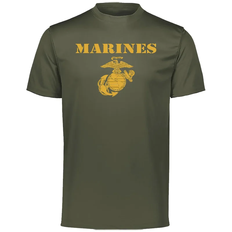 Year-End Sale Vintage Gold Marines Olive Drab Performance Tee