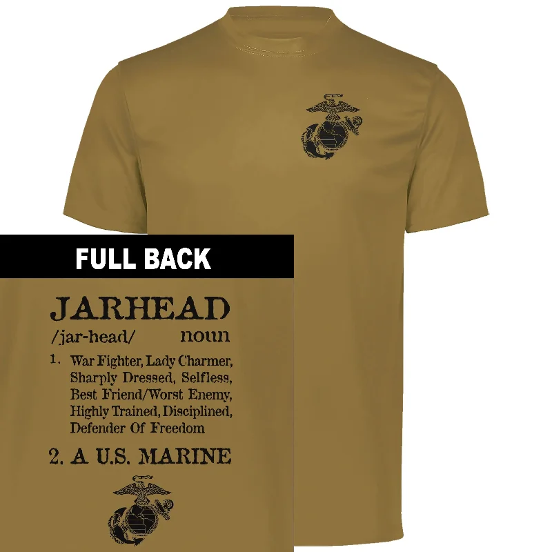 Time-Limited Offer Vintage Jarhead 2-Sided Coyote Performance Tee