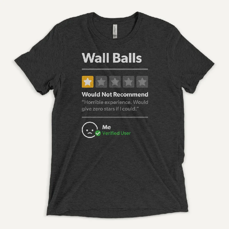 Wall Balls 1 Star Would Not Recommend Men’s Triblend T-Shirt