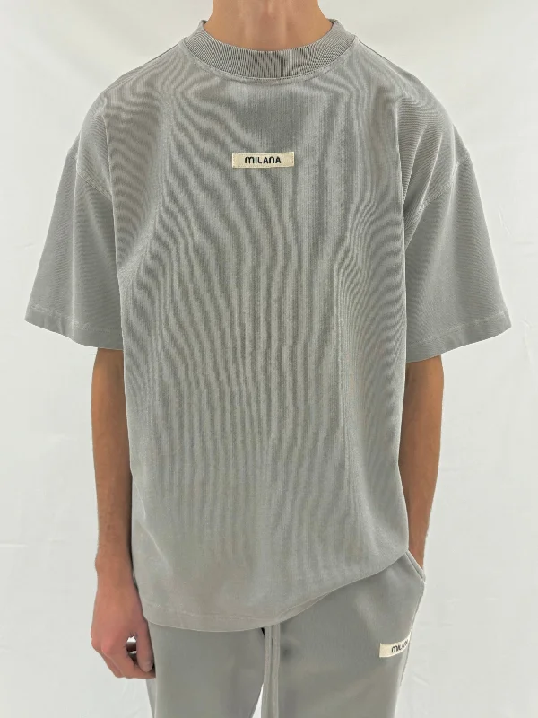 Washed Ash Grey Core Heavyweight T-shirt.