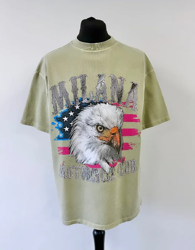 Washed Khaki Heavyweight Vintage T-shirt.