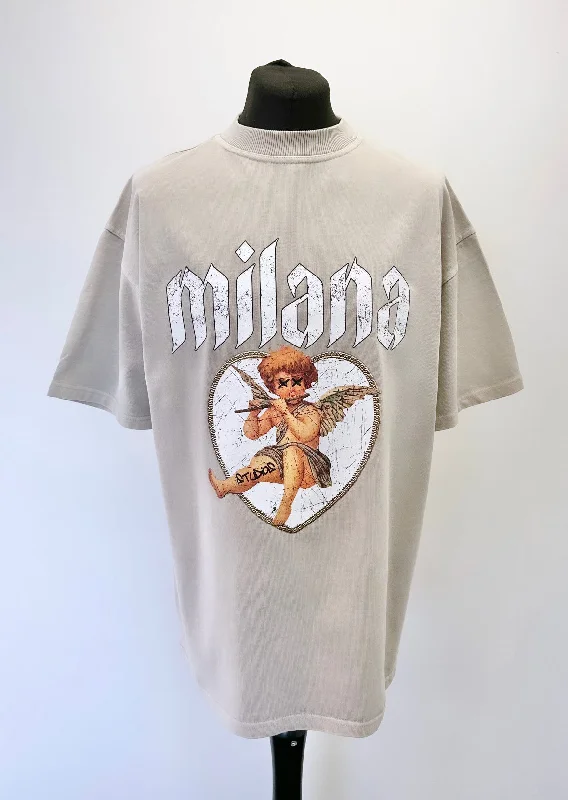 Washed Taupe Cherub Heavyweight T-shirt.