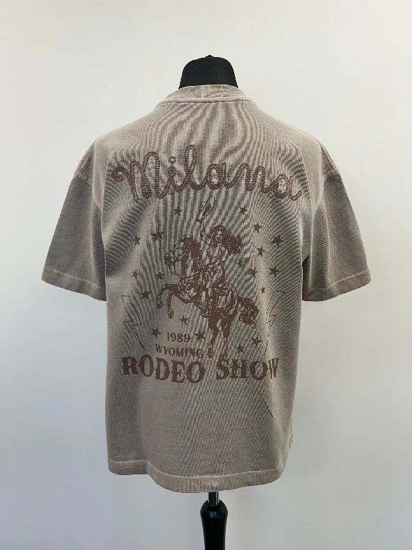 Washed Taupe Rodeo Show Heavyweight T-shirt.