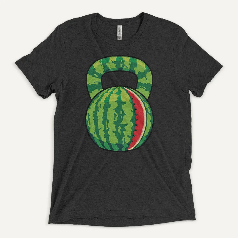 Watermelon Kettlebell Design Men's Triblend T-Shirt