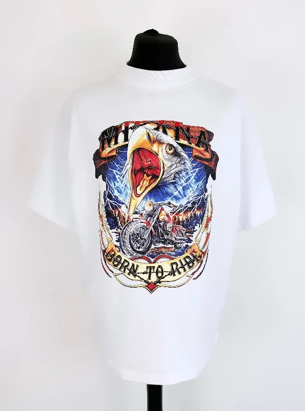 White Heavyweight Eagle T-shirt.