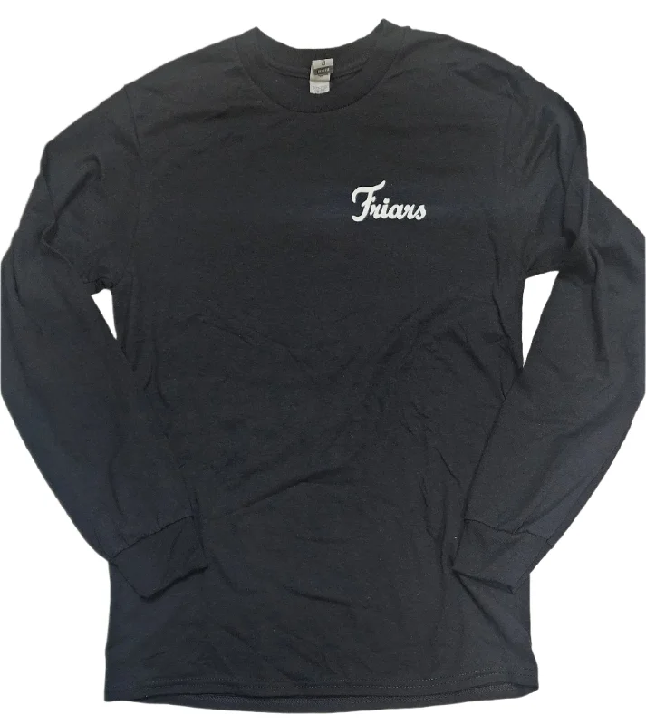 Special Discount Black Long Sleeve Friars T Shirt