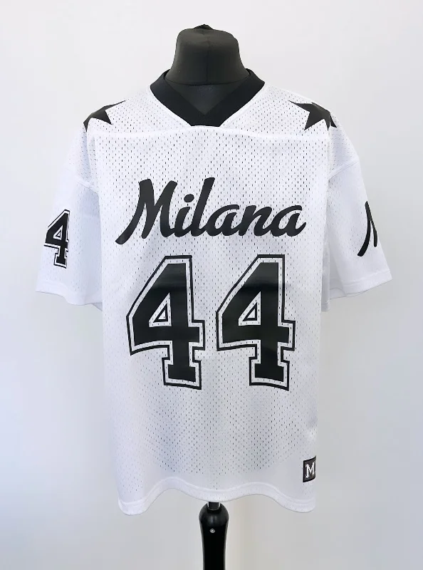 White Mesh Jersey.