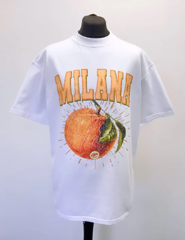 White Orange Heavyweight T-shirt.