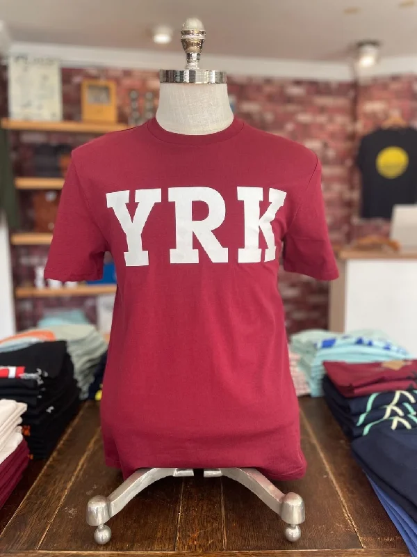 Stock Up and Save Winstons - YRK T-Shirt - Burgundy